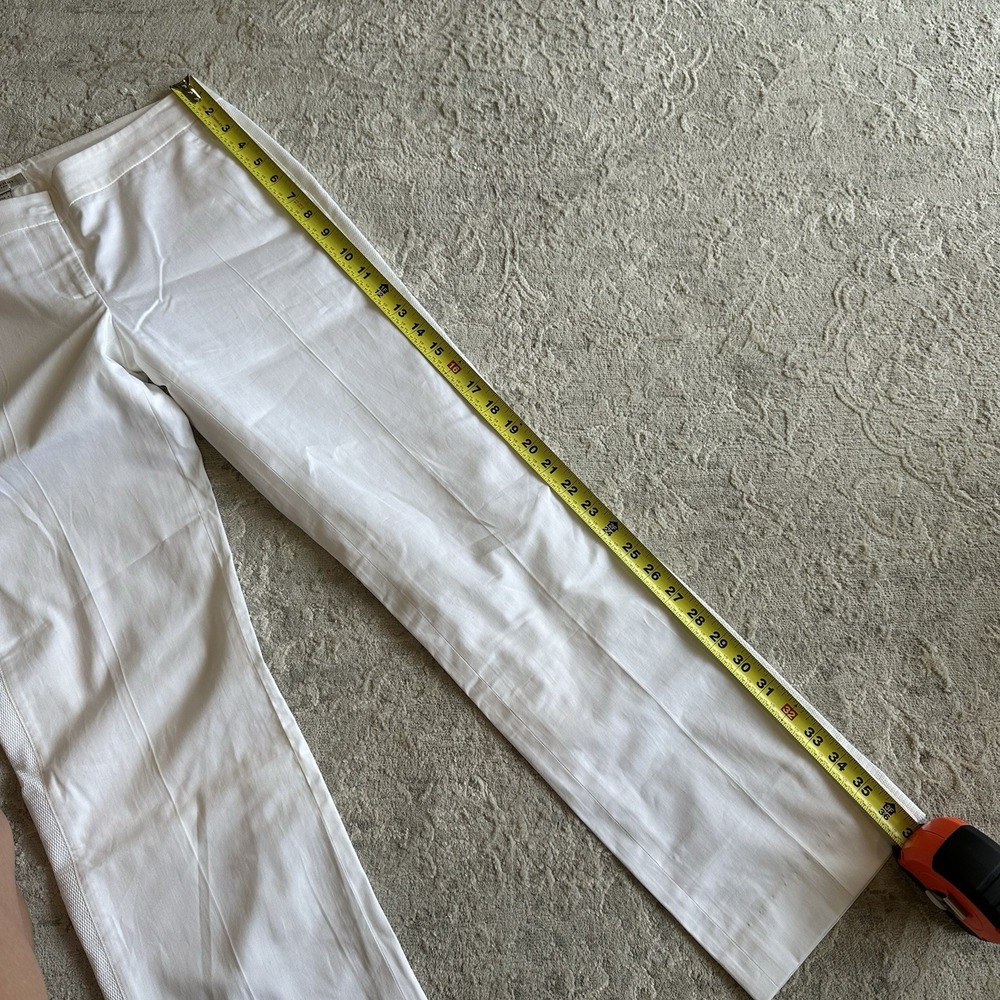 Burberry London White Pants‎ Woman's Size 6 - Picture 10 of 12